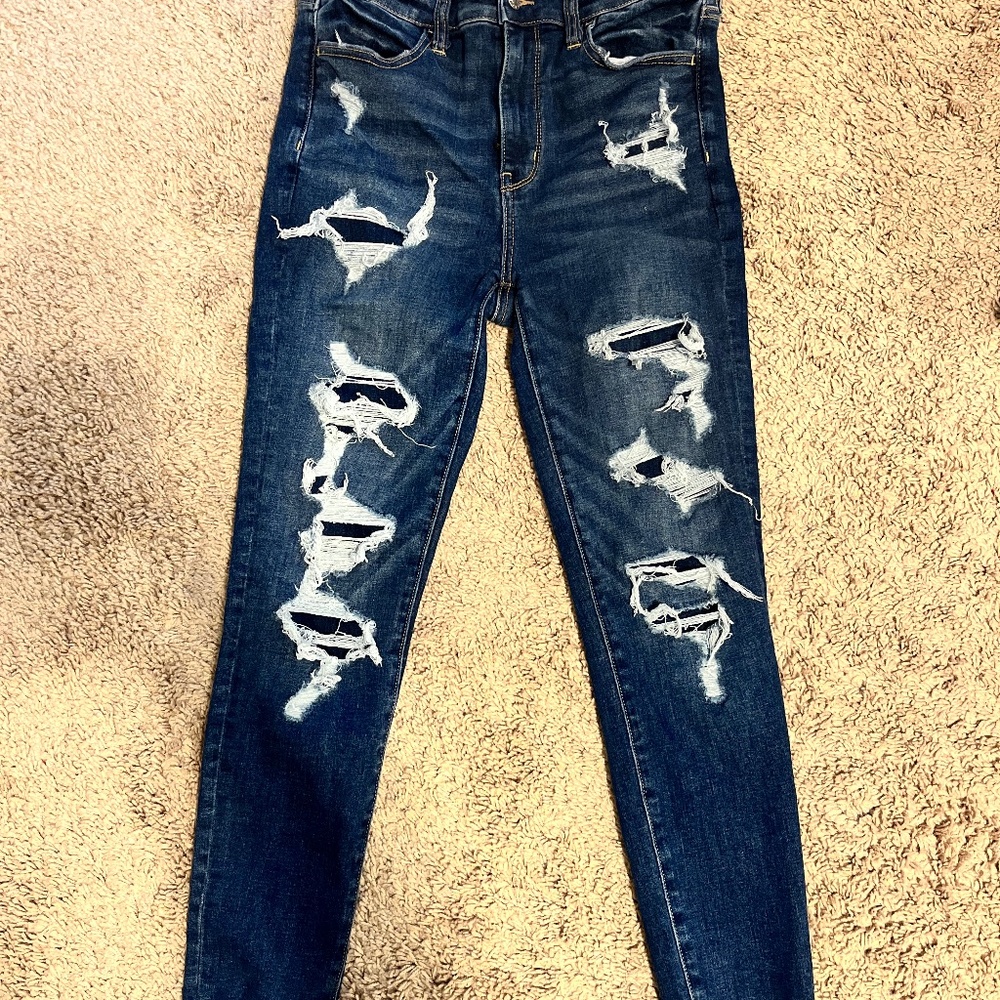 American Eagle Ripped Skinny Jeans